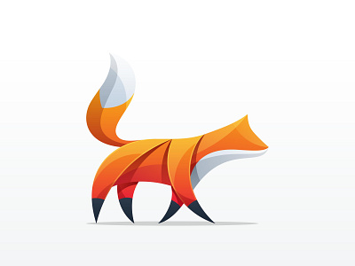 fox colorful logo design