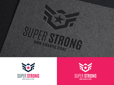 Super Strong, Logo Design Template For Your Strong Brand brand brand design brand designer brand identity branding branding design designer graphic design logo logo a day logo design logo designer logo mark logodesign logos logotype mark sign star strong