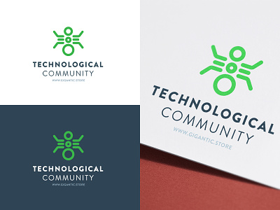 Technology Logo Design Template for Tech Community