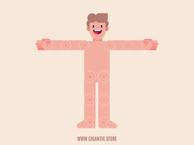 Flat Design Man Character Illustration For Animation