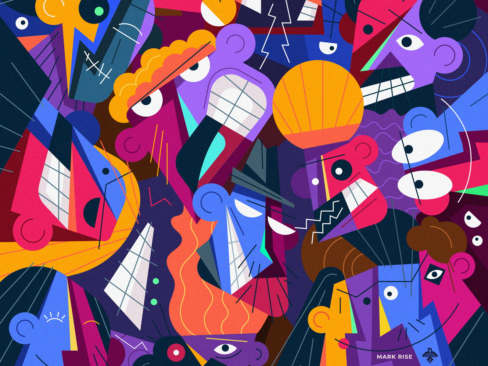 Vector Abstract Character Design Illustration Adobe Illustrator By Mark Rise On Dribbble