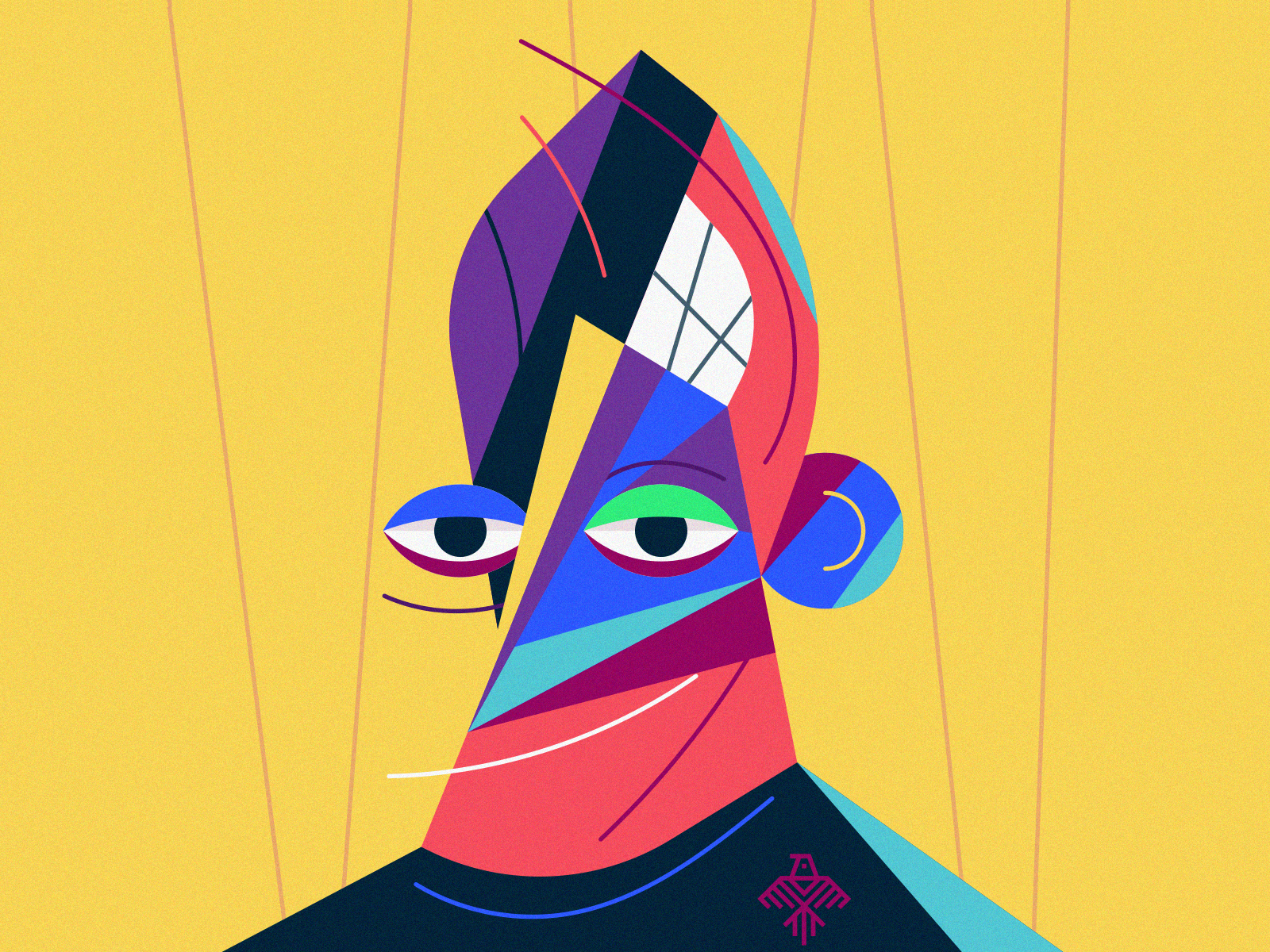 Abstract Minimalist Character Design Illustration Digital Art By Mark Rise On Dribbble 