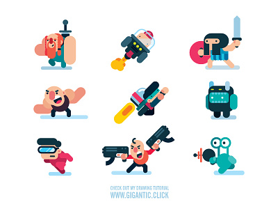 My Game Characters 2d game character design flat design game game character game design games hero