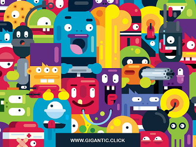 Create Flat Design Illustration From Just 3 Shapes adobe illustrator character design doodle flat design illustration monsters