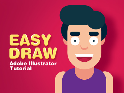 DRAW EASY, Illustrator TUTORIAL character design draw draw easy drawing graphic design illustrator