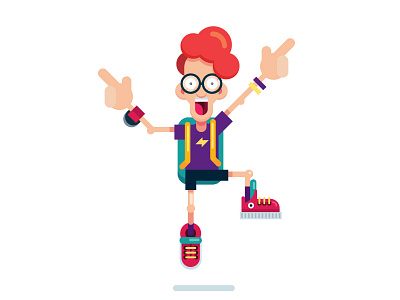 BACK TO SCHOOL, Flat Illustrator Design