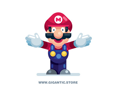 Flat Design Super Mario characters flat design game game design nintendo super mario