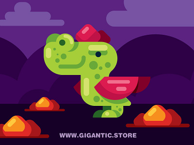 Flat Design Dragon for Games 2d character dragon flat design game design games video game