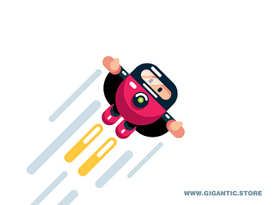 Flying Game Character 2d bosses character drawing flat design game design hero