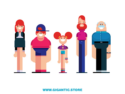 Flat Design Characters