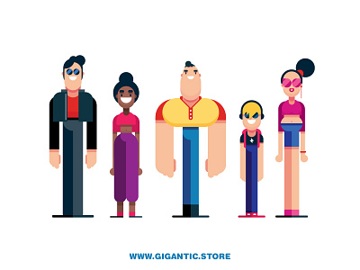 Flat Design Characters 2