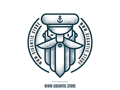 Logo Design with Gigantic Grain Brushes brush brushes character face grain illustrator logo design noise person texture