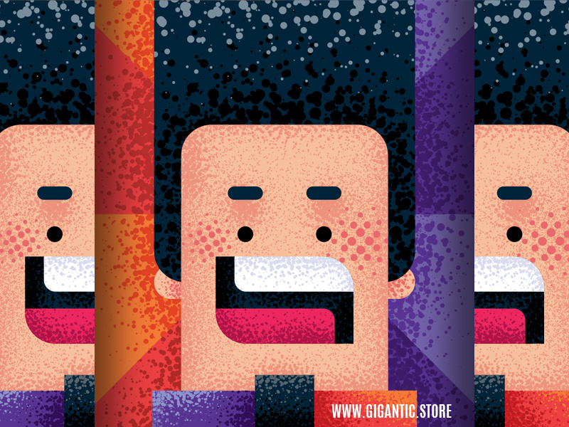 Flat Design Character Illustration in Adobe Illustrator by Gigantic on