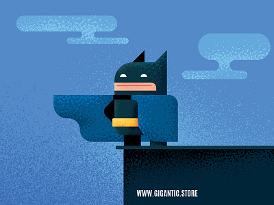 Flat Design Batman Illustration in Adobe Illustrator