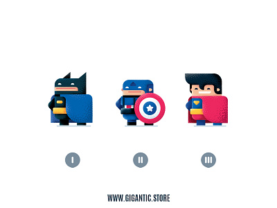 Flat Design Superheroes Illustration batman capetan america cartoon character character design characters design draw flat flat design game design gigantic illustration illustrator man person superhero superheros superman vector