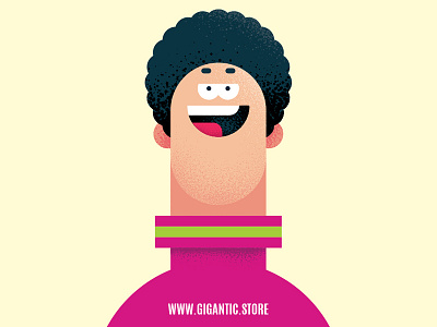 Flat Design Portrait Character Illustration