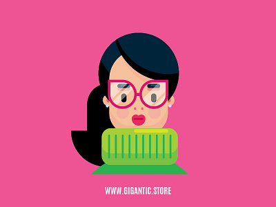 Flat Design Girl Character Illustration in Adobe Illustrator cartoon character character design characters design draw drawing female flat flat design game design grirl illustration illustrator people person vector art woman woman illustration woman portrait