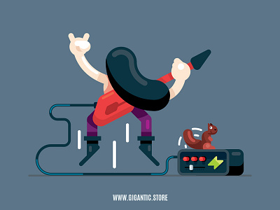 Flat Design Character Illustration In Adobe Illustrator CC animation art cartoon character character design characters design draw drawing flat flat design game design gigantic illustration illustrator man people person vector vector art