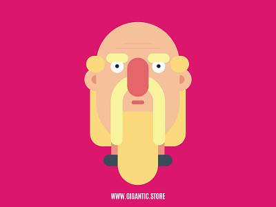 Flat Design Character Digital Illustration