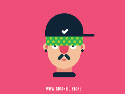 Flat Design Digital Illustration Portrait Character