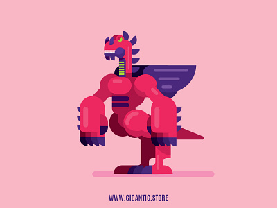 Dragon Boss, Video Game Character Design Art cartoon character character design design flat flat design game design illustration vector vector art