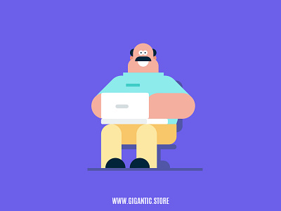 Flat Design Character Illustration, Digital Art cartoon character character design design drawing flat flat design illustration man vector