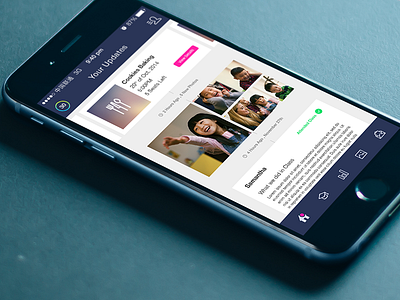 News Feed / Timeline app design interactive ios iphone mobile news feed product design timeline ui ux web