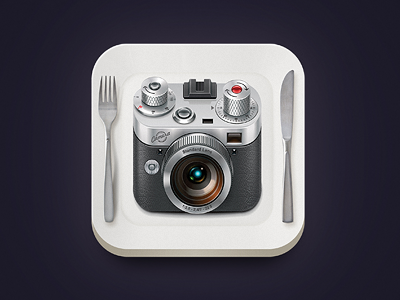 Eat Your Camera! app app store application button icon icon app iphone ui user interface user interface design web site website