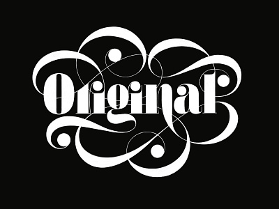 "Original" Lettering bold face didot flourishes font hand lettering lettering procreate torino type