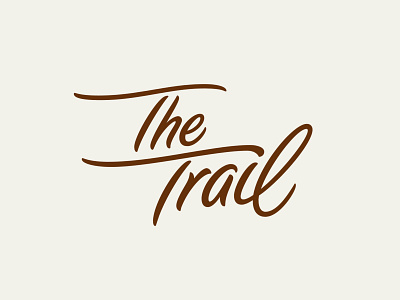 The Trail Hotel - Logotype branding calligraphy design graphic design hand lettering lettering logo logotype script logo wordmark