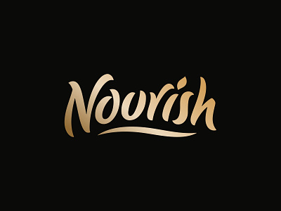 Nourish - Premium tea brand Logotype