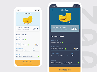 Daily UI Challenge : #002 Credit Card Checkout challenge checkout dailyui design ecommerce interaction mobile app mobile screen payment ui ux visual design