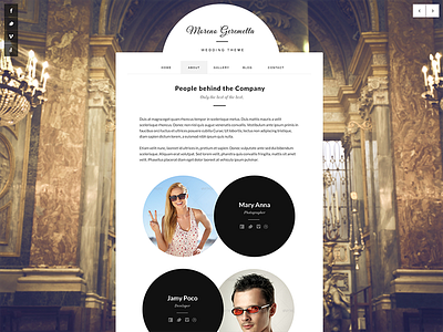 Moreno About Page Template about mockup photoshop psd template website wedding