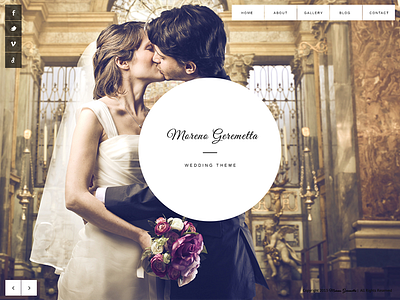 Moreno Home Page Template mockup photoshop psd template website wedding
