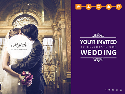 Match Wedding Template mockup photoshop psd