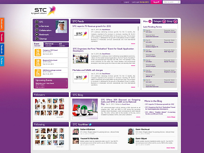 STC homepage design design homepage stc