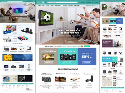 Croma homepage design demo