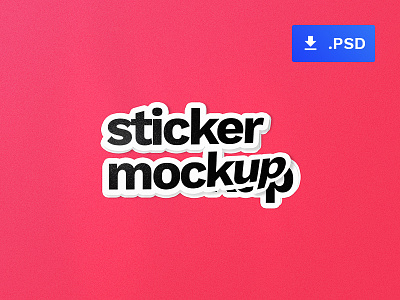 Sticker Mockup 🎉🎈 design download free freebie mockup photoshop psd resource sticker template