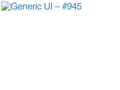 Generic UI – #945