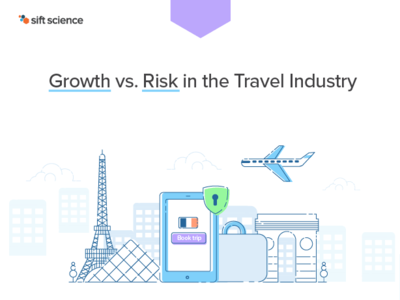 Risk in the travel Industry (2017) art branding design illustration infograhic sift science