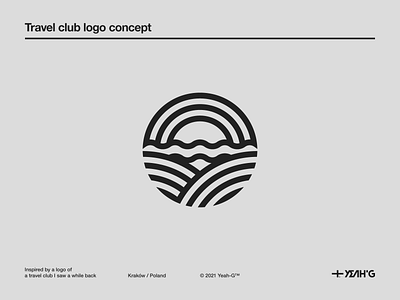 Travel club logo concept