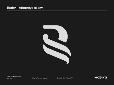 Bader - Attorneys at law logo brand identity branding branding concept branding design law firm legal office legaltech logo logo concept logo design logodesign logotype stationery design