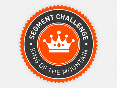 Strava Segment Challenge KOM Badge badge illustrator kom strava