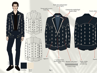 Suit Jacket Design branding design fashion fashiondesign graphic design illustration vector