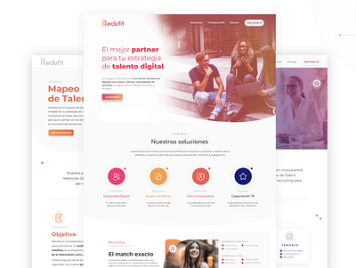 🇦🇷 Reclufit - Talento Digital branding design figma illustration logo ui ux web zeplin