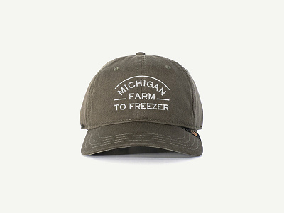 Michigan F2F Baseball Hat apron baseball hats branding farm farmers hat identity logo michigan produce