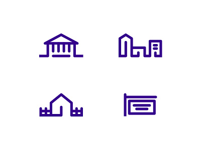 Title Insurance Icons bank branding commercial design home icons