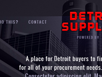 Detroit website concept