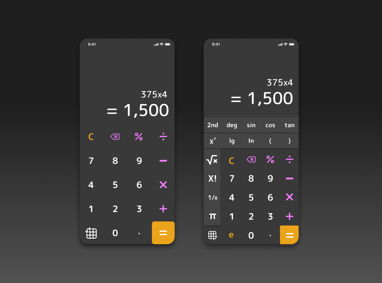 DailyUI 004 Calculator by Winanda Imran on Dribbble