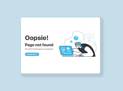 DailyUI #008 - 404 Page 404design 404pagedesign dailyui errorpagedesign pagenotfound ui uidesign uiuxdesign webdesign